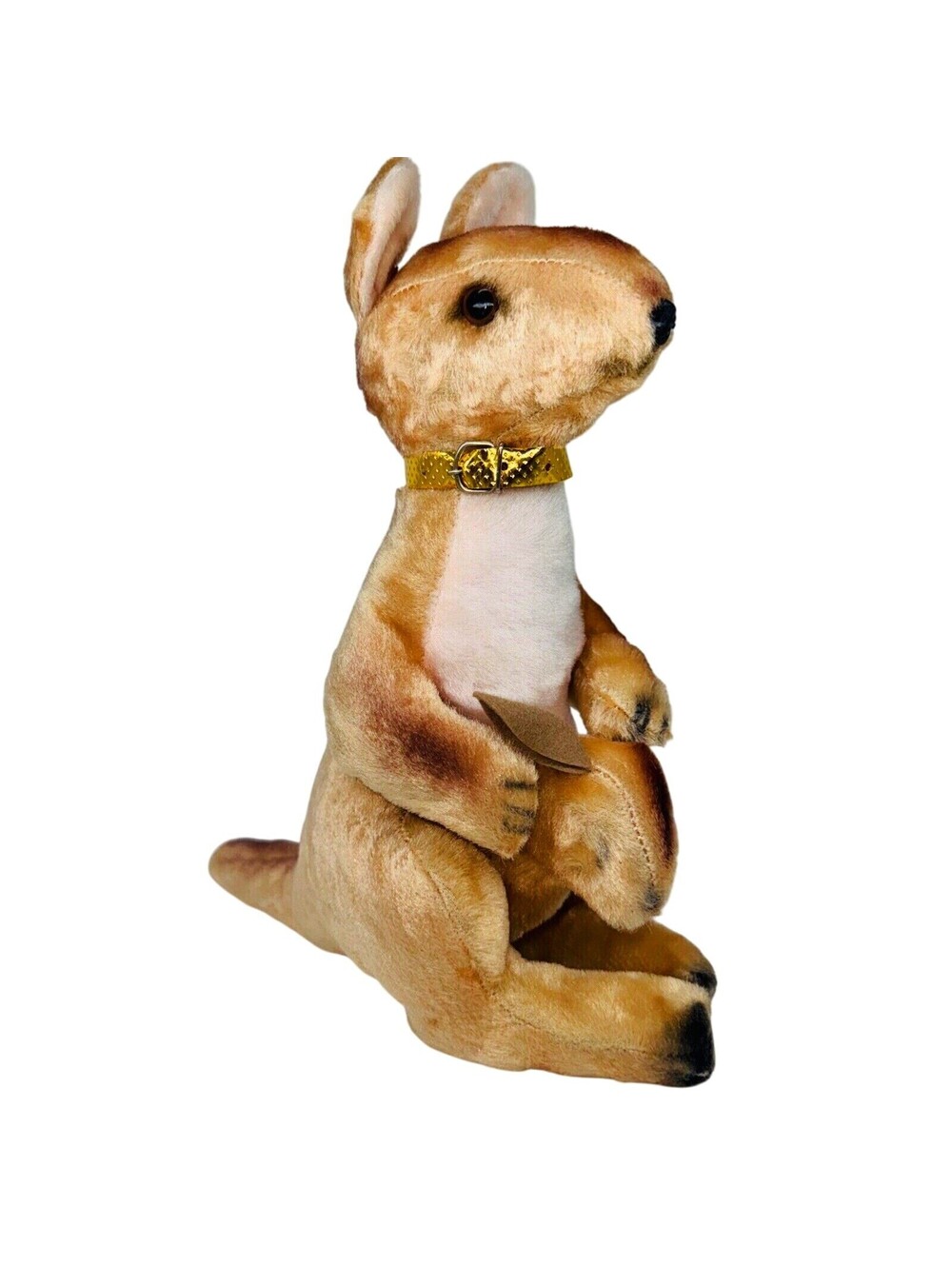 Vintage Knickerbocker Toy Co Kangaroo & Baby Joey 11" Plush Mad In Japan Stiff